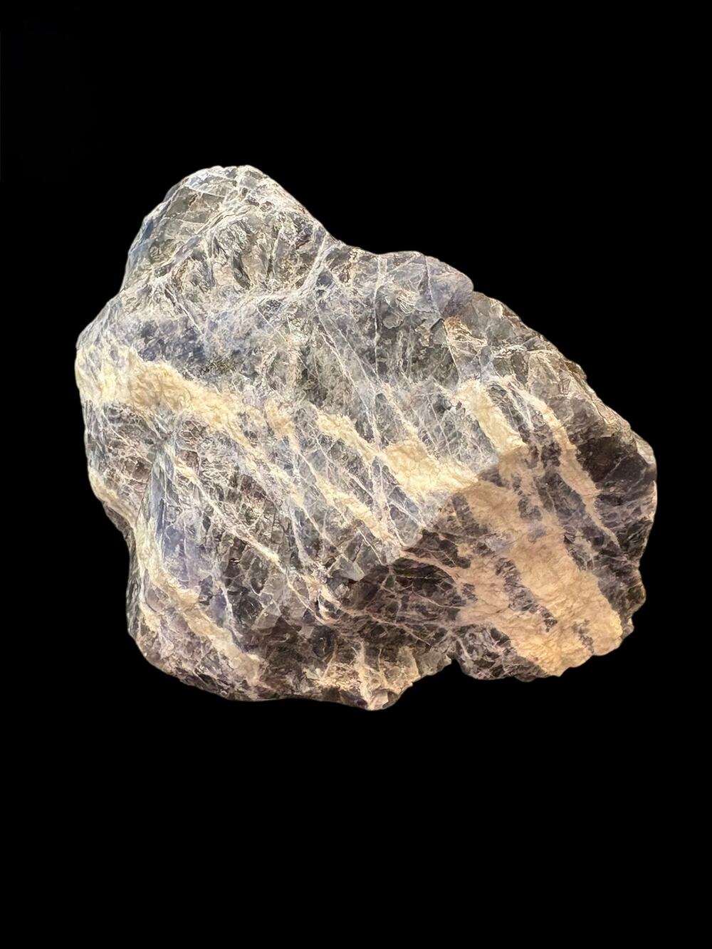 Large Natural Sodalite Rough Crystal 169g Deep Blue Mineral Specimen